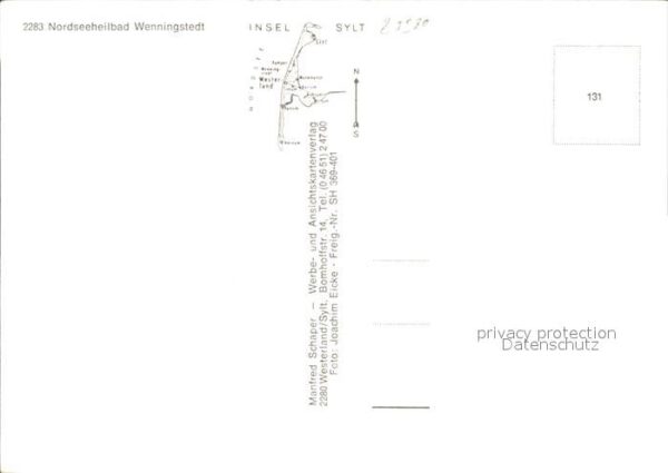 Wenningstedt Sylt Fliegeraufnahme – Bild 2
