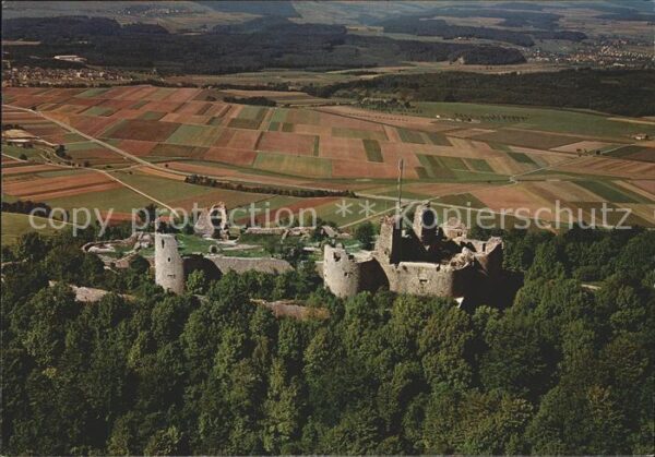 Tiengen Waldshut Küssaburg Ruine Fliegeraufnahme