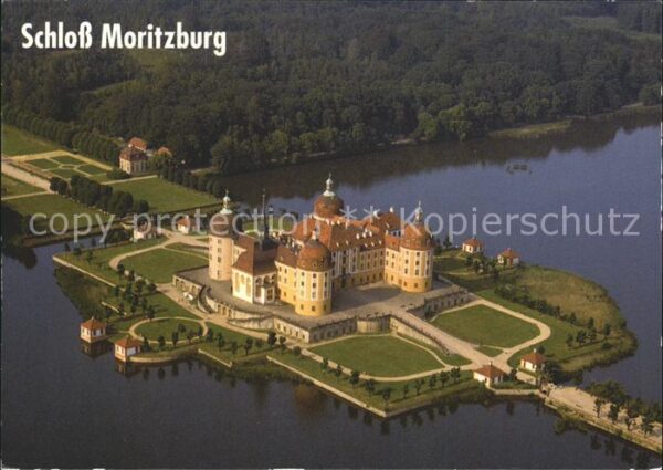 Moritzburg Sachsen Schloss Moritzburg Fliegeraufnahme