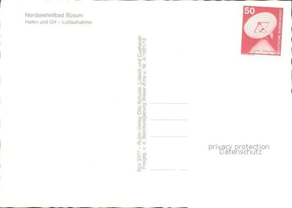 Buesum Nordseebad Hafen und Ort Fliegeraufnahme – Bild 2