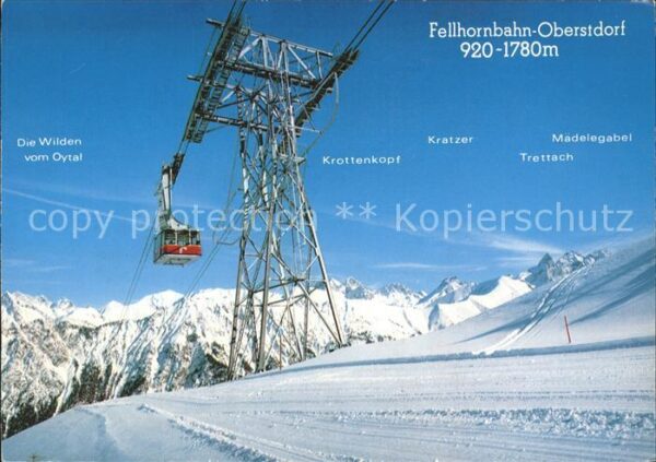 Seilbahn Fellhornbahn-Oberstdorf Faistenoy Still