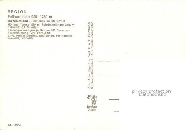 Seilbahn Fellhornbahn-Oberstdorf Faistenoy Still – Bild 2