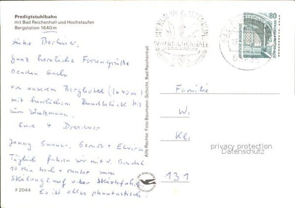 Seilbahn Predigtstuhlbahn Bad Reichenhall Hochst – Bild 2