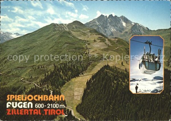 Seilbahn Spieljochbahn Fügen Zillertal Tirol