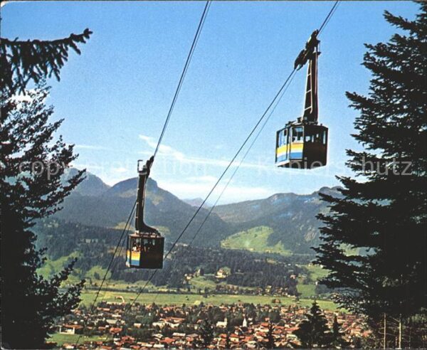 Seilbahn Nebelhornbahn Oberstdorf Allgäu