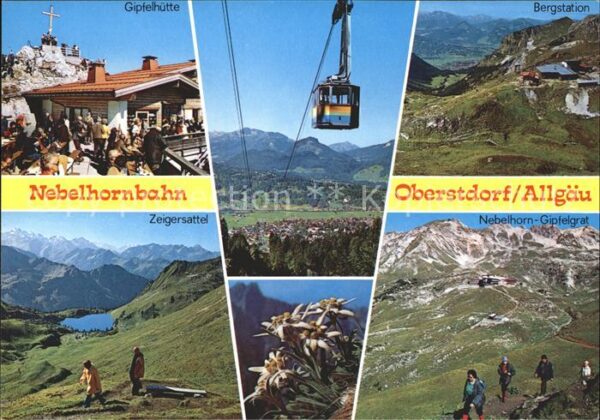 Seilbahn Nebelhornbahn Oberstdorf Allgäu Gipfelh