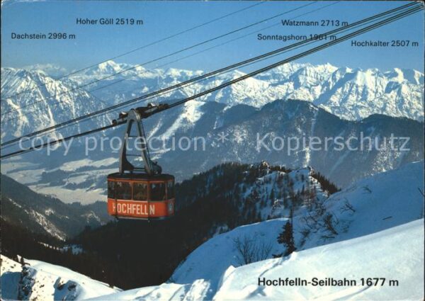 Seilbahn Bergen-Hochfelln Bayerische Alpen