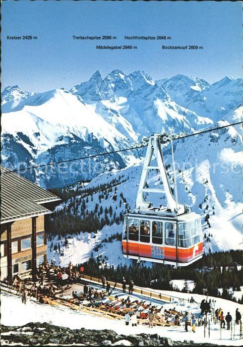 Seilbahn Fellhornbahn Birgsautal Oberstdorf Allg