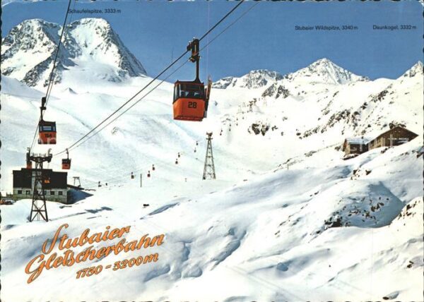 Seilbahn Stubaier Gletscherbahn Fernau Dresdnerh