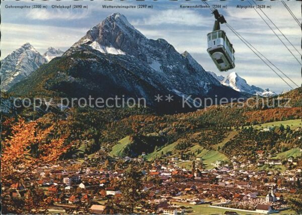 Seilbahn Karwendelbahn Mittenwald Wettersteingeb