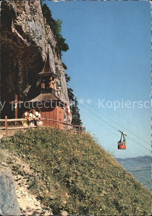 Seilbahn Wildkirchli Trachtenkinder
