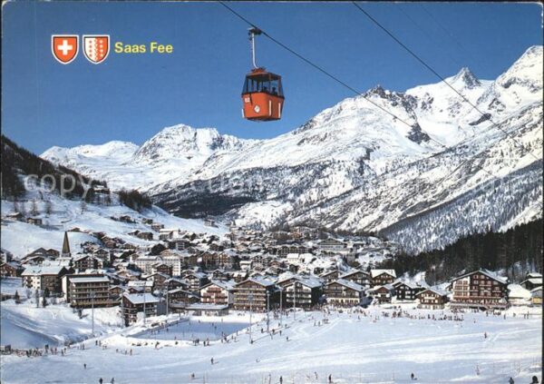Seilbahn Spielboden Saas Fee Rothorn Jegihorn Fl