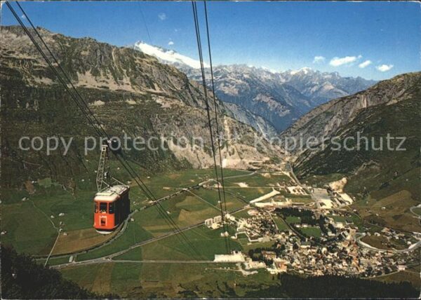 Seilbahn Andermatt Gemsstock Salbitschijn Rohrsp