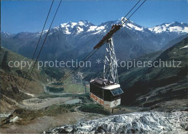 Seilbahn Längfluh Saas Fee Wallis Fletschhorn La