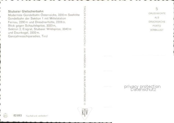 Seilbahn Stubaier Gletscherbahn Mittelstation Fe – Bild 2