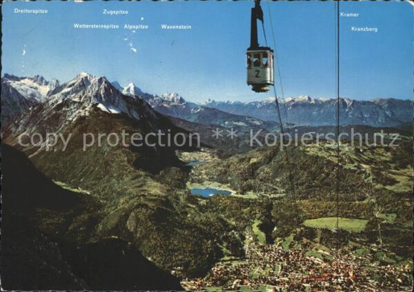Seilbahn Karwendelbahn Mittenwald Zugspitzgruppe
