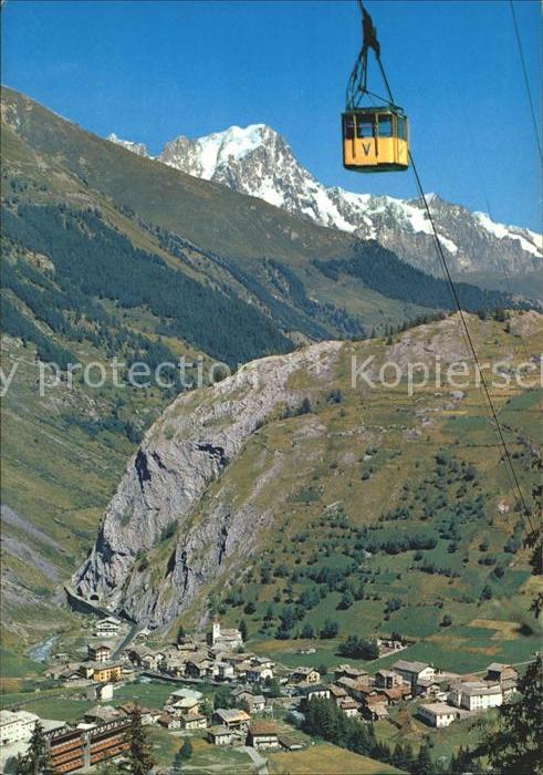 Seilbahn Valrutor Grandes Jorasses Thuile