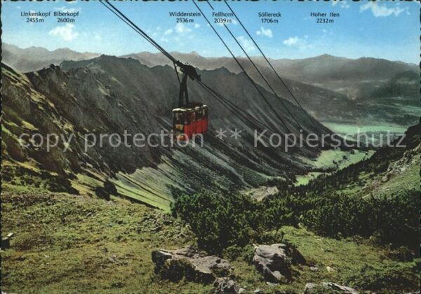 Seilbahn Nebelhorn Oberstdorf Allgäu