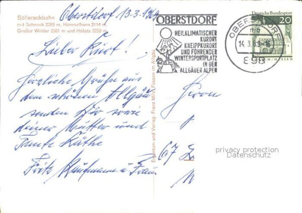 Sessellift Söllereck Schneck Himmelhorn Grosser Wi – Bild 2