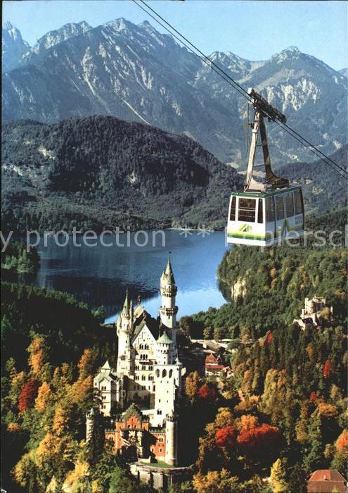 Seilbahn Königsschloss Neuschwanstein Alpsee