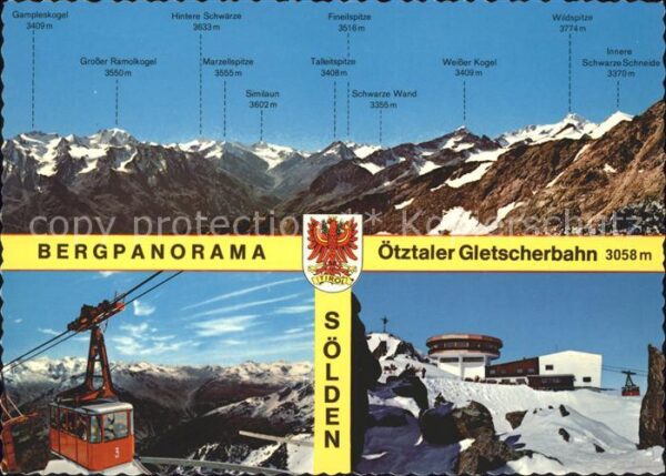 Seilbahn Ötztaler Gletscherbahn Sölden Tirol