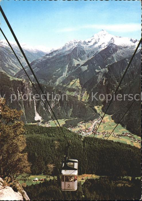 Seilbahn Penkenbahn Bergstation Mayrhofen Ahorns