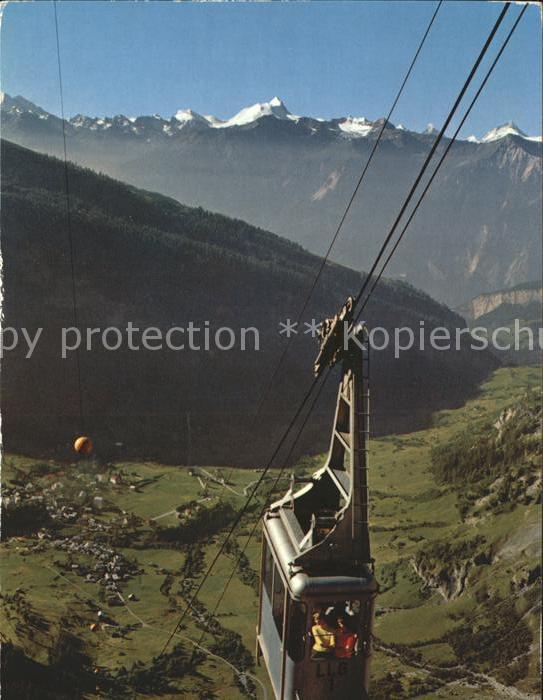 Seilbahn Leukerbad Gemmipass Weisshorn Matterhor