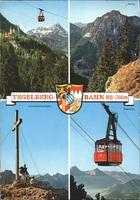 Seilbahn Tegelberg Säuling Branderschrofen-Gipfe
