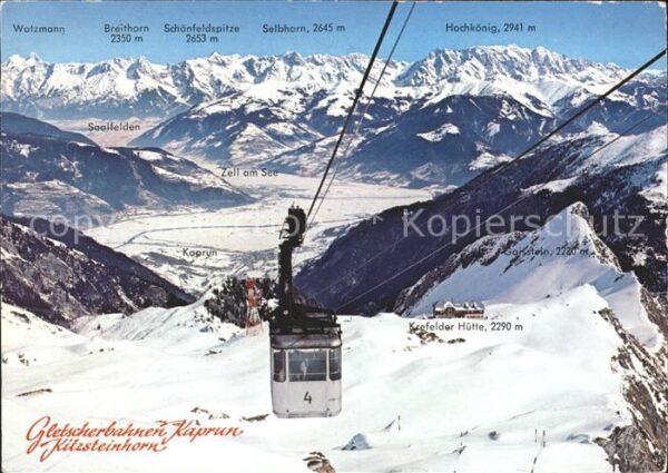 Seilbahn Gletscherbahn Kaprun Kitzsteinhorn