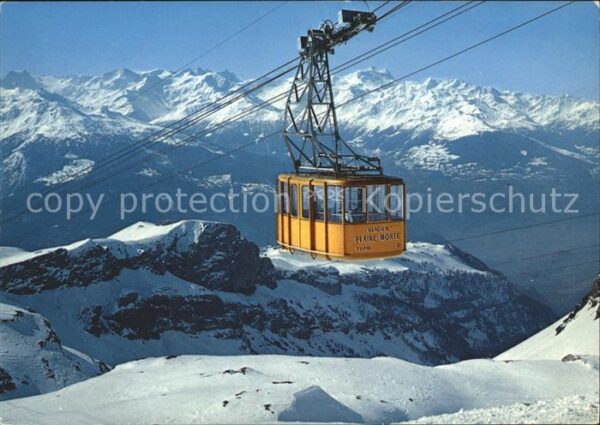 Seilbahn Plaine-Morte Montana-Crans