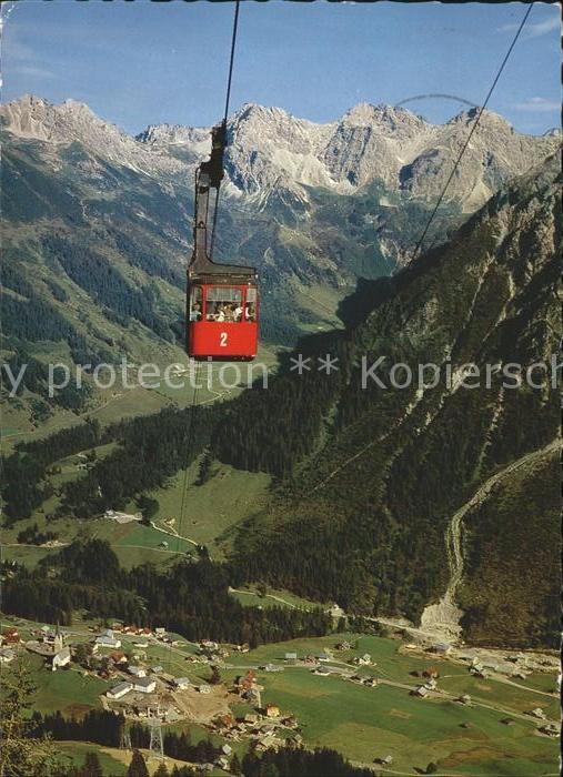 Seilbahn Walmendingerhorn Mittelberg Hammerspitz
