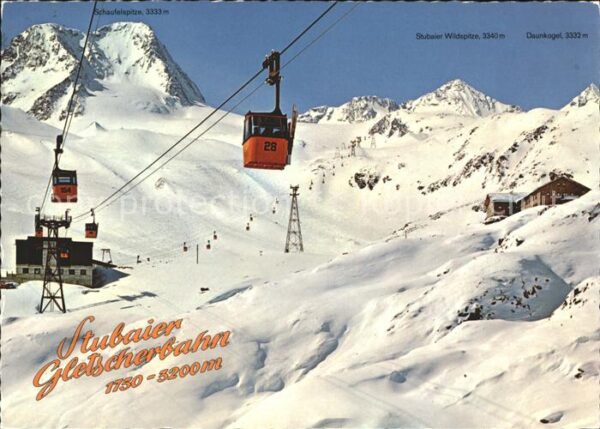 Seilbahn Stubaier Gletscherbahn Mittelstation Fe