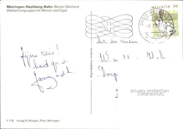 Seilbahn Meiringen-Hasliberg Wetterhorngruppe Mö – Bild 2