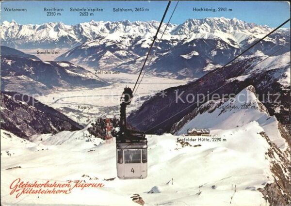 Seilbahn Gletscherbahn Kaprun Kitzsteinhorn