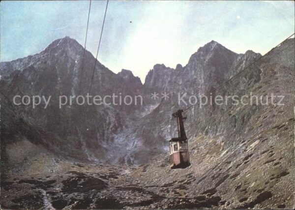 Seilbahn Vysoke Tatry Skalnata dolina Lomnickeho