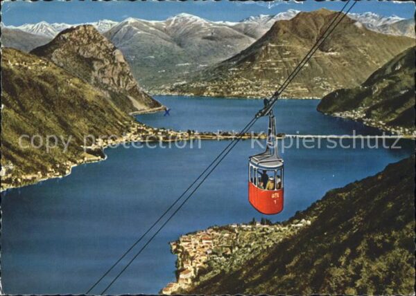 Seilbahn Serpiano Luganersee San Salvatore Monte
