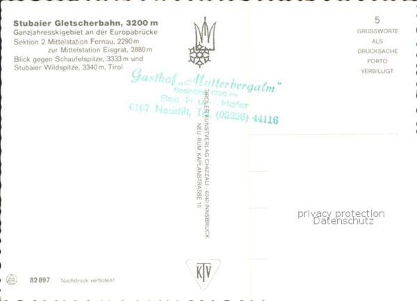 Seilbahn Stubaier Gletscherbahn Sektion 2 Mittel – Bild 2