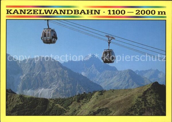 Seilbahn Kanzelwand Riezlern Kleinwalsertal Widd