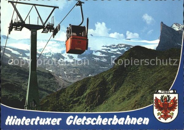 Seilbahn Hintertuxer Gletscherbahn Grosser Kaser