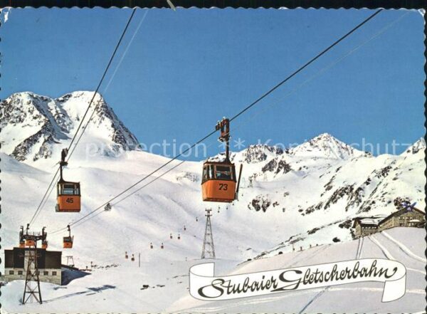 Seilbahn Stubaier Gletscherbahn Tirol Mittelstat