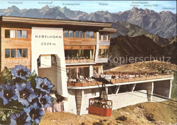 Seilbahn Nebelhornbahn-Bergstation Oberstdorf