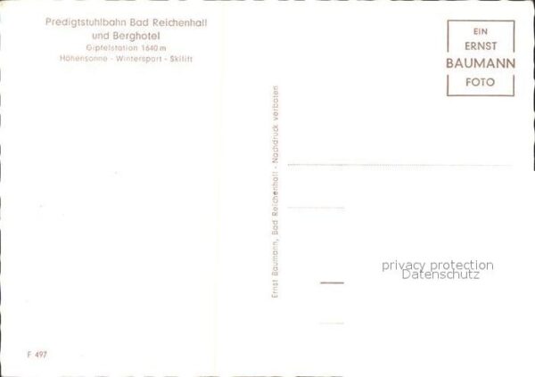 Seilbahn Predigtstuhlbahn Bad Reichenhall Bergho – Bild 2