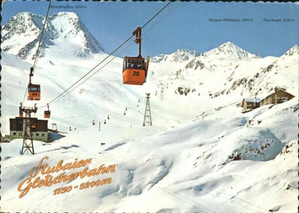 Seilbahn Stubaier Gletscherbahn Wildspitze Daunk