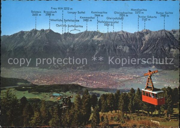 Seilbahn Patscherkofelbahn Innsbruck Nordkette T