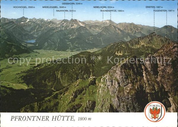 Aggenstein Pfrontner Hütte Tannheimer Tal Fliegera