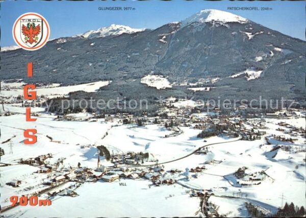 Igls Tirol Glungezer Patscherkofel Fliegeraufnahme