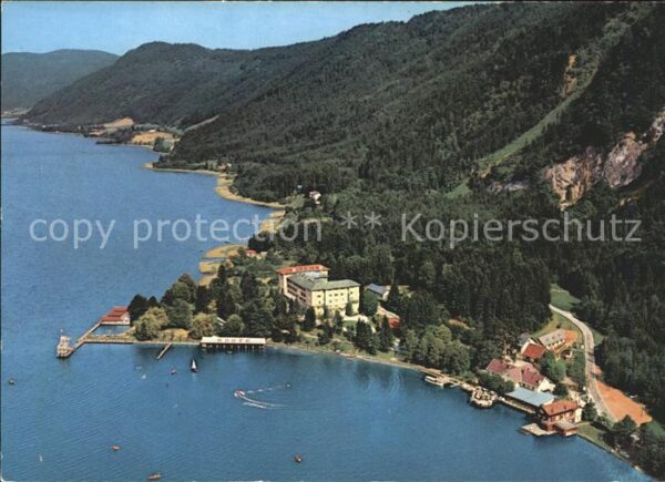 Sankt Andrae Ossiachersee Strandhotel Lido Fliegeraufnahme