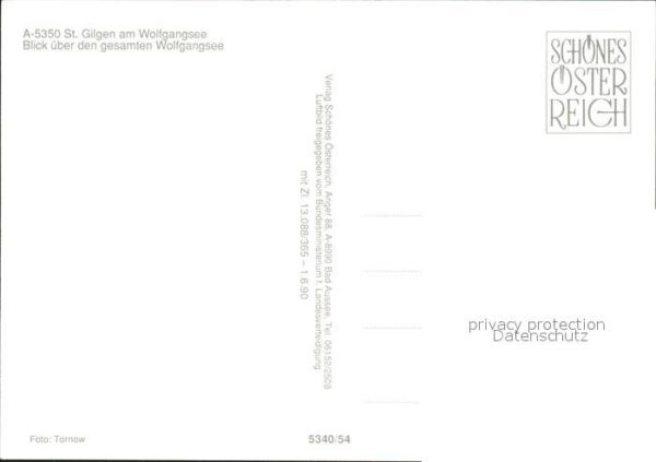 St Gilgen Salzkammergut Wolfgang Fliegeraufnahme – Bild 2