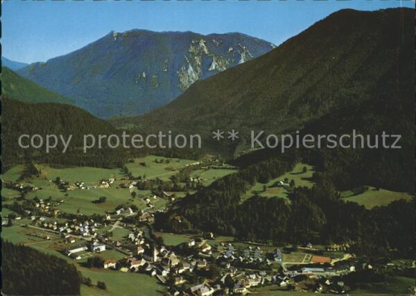 Lunz See Niederoesterreich Fliegeraufnahme