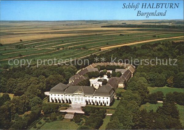 Halbturn Barockschloss Fliegeraufnahme